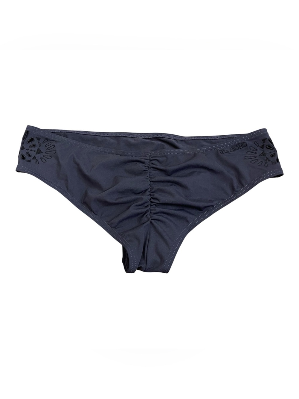 NWT Billabong Black Ruched Cutout Cheeky Bikini Bottom - Size M